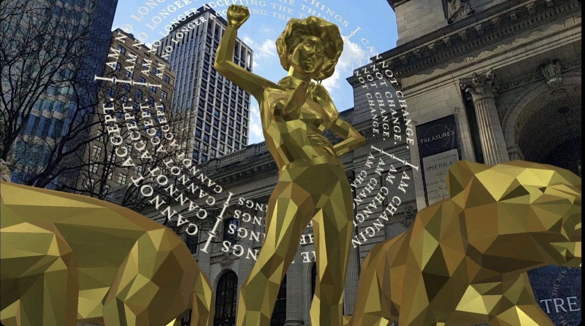 Art Collective Transforms NYC Monuments From Male to Female, Highlighting Public Gender Bias Through Augmented Reality - Vimarsana News