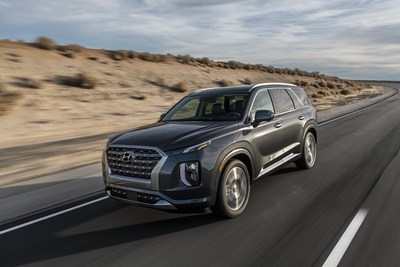 The Hyundai Palisade is photographed in California City, Calif., on July 14, 2021