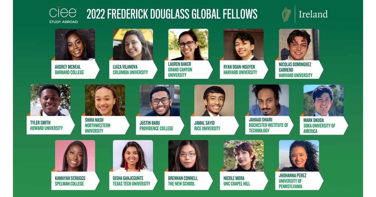 CIEE Celebrates the 2022 Frederick Douglass Global Fellows