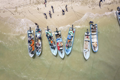 A Corona realizou quatro Torneios de Pesca de Plástico em todo o mundo que recolheram mais de cinco toneladas de resíduos plásticos de águas do mundo todo (crédito: Corona)