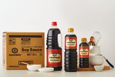 The current range of Kikkoman Soy Sauce imported in India