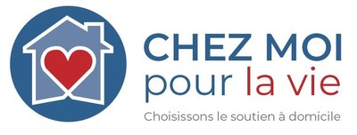 Logo Chez moi pour la vie (Groupe CNW/Rseau de coopration des entreprises d'conomie sociale en aide  domicile)