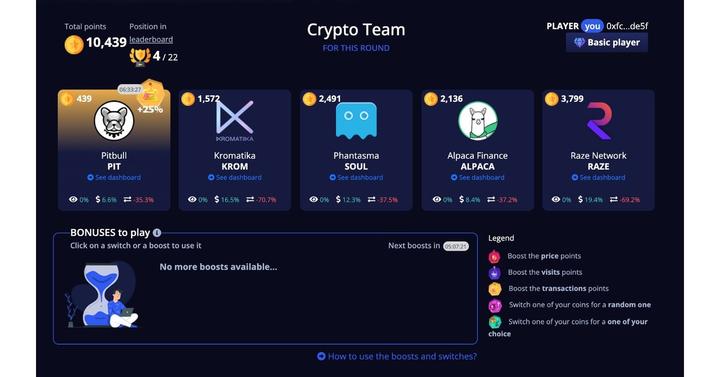 Vulkania Crypto League - Management-style Gaming to Learn Crypto