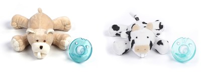 Pacifier with best sale soft toy