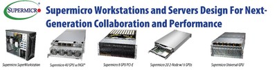 Projeto de estações de trabalho e servidores da Supermicro para colaboração e desempenho de última geração