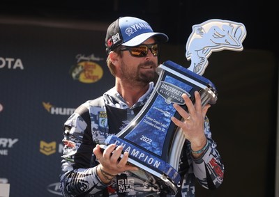 Drew Cook of Cairo, Ga., has won the 2022 Guaranteed Rate Bassmaster Elite at Santee Cooper Lakes with a four-day total of 105 pounds, 5 ounces.