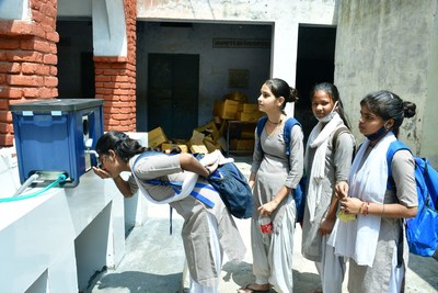 LifeStraw Max provides purified water at a school in India