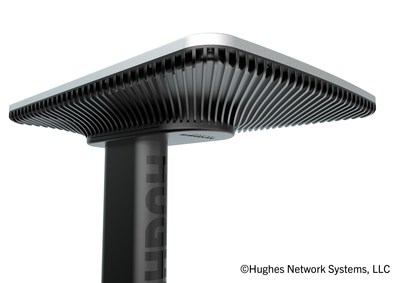 At SATELLITE 2022, Hughes Network Systems revealed a new electronically steerable flat panel antenna engineered for OneWeb low-earth orbit connectivity services. The low-profile, phased array antenna contains no moving parts, making it ideal for fixed and mobile connectivity.