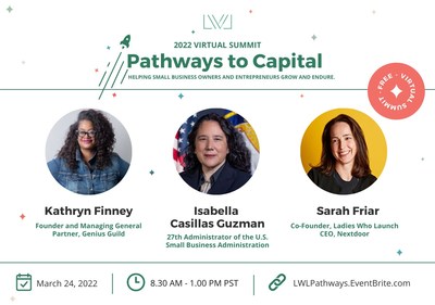 Ladies Who Launch 3/24 Pathways to Capital Free Virtual Summit