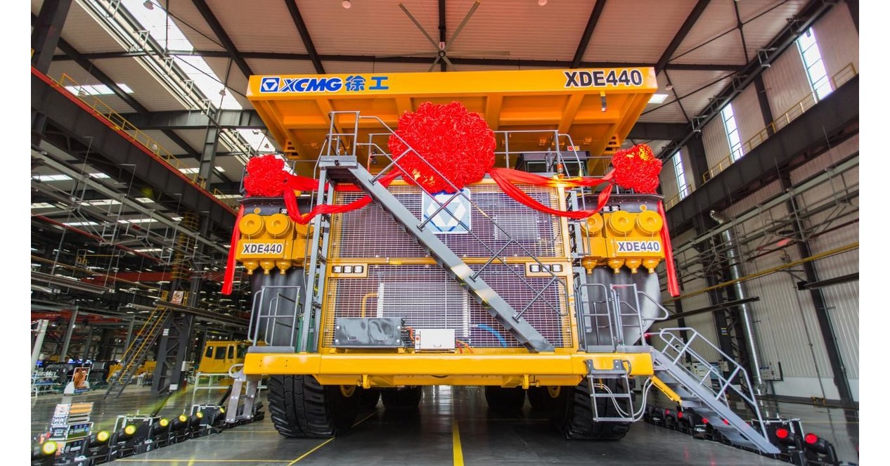XCMG constrói o XDE440, o maior caminhão de mineração rígida com tração traseira do mundo