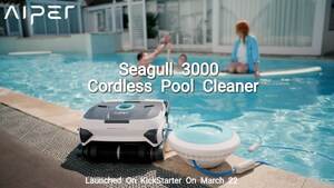 Aiper Launches Crowdfunding Campaign for Innovative Seagull 3000 Cordless Robotic Pool Cleaner