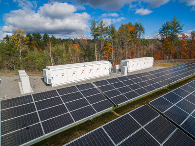 One of two new solar + storage projects completed recently in Massachusetts by Nexamp.