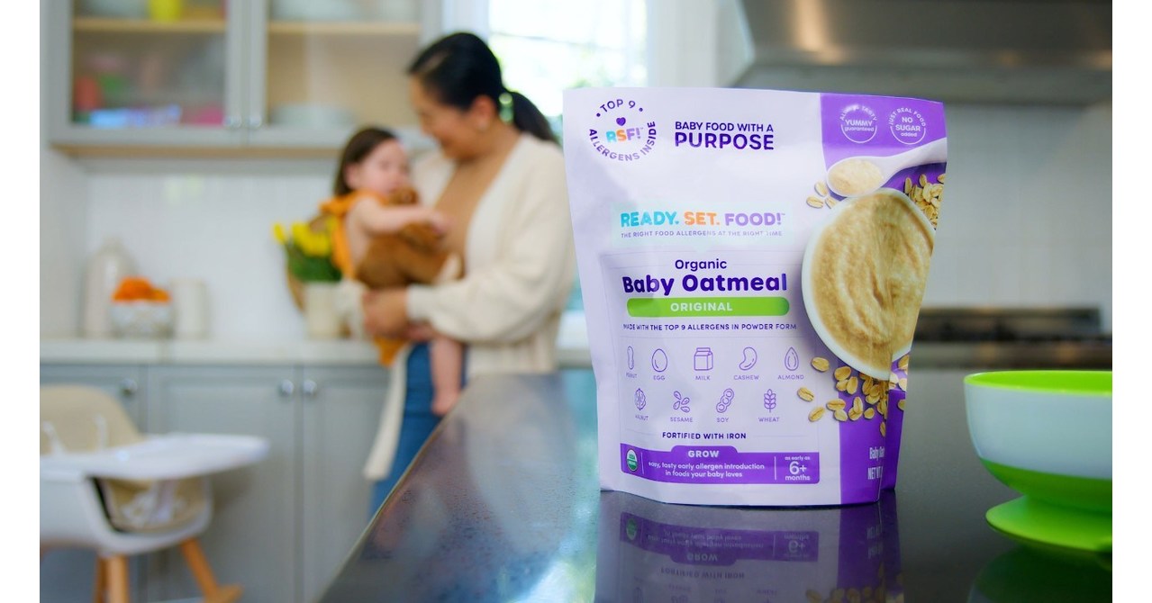 Leading The Charge: Ready, Set, Food! Unveils First-Of-Its-Kind Organic  Baby Oatmeal To Help Families With Early Allergen Introduction