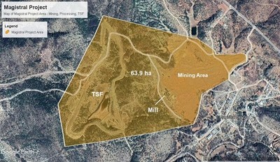 Figure 1 - Land Included in New Land Lease Agreement (CNW Group/Tarachi Gold Corp.)