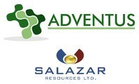 Adventus Mining Corporation Logo & Salazar Resources Ltd. Logo (CNW Group/Adventus Mining Corporation)