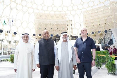 Mr. Kiran Kumar Grandhi, Mr. Avram Glazer and His Highness Sheikh Nahayan Mabarak Al Nahayan