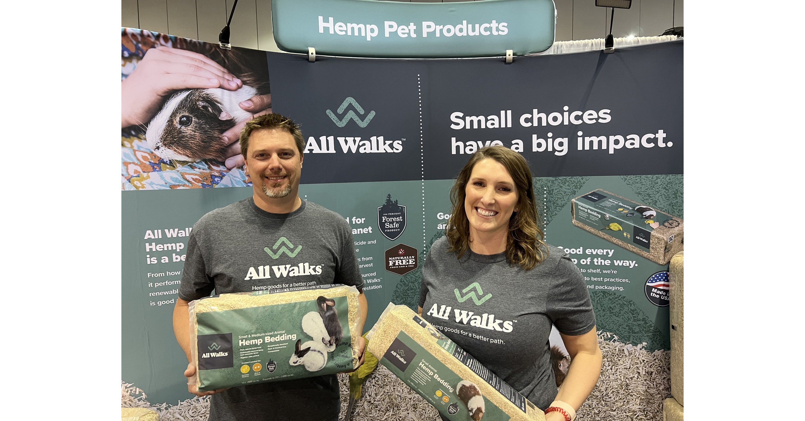 IND HEMP launches All Walks™ hemp hurd animal bedding at Global Pet Expo.