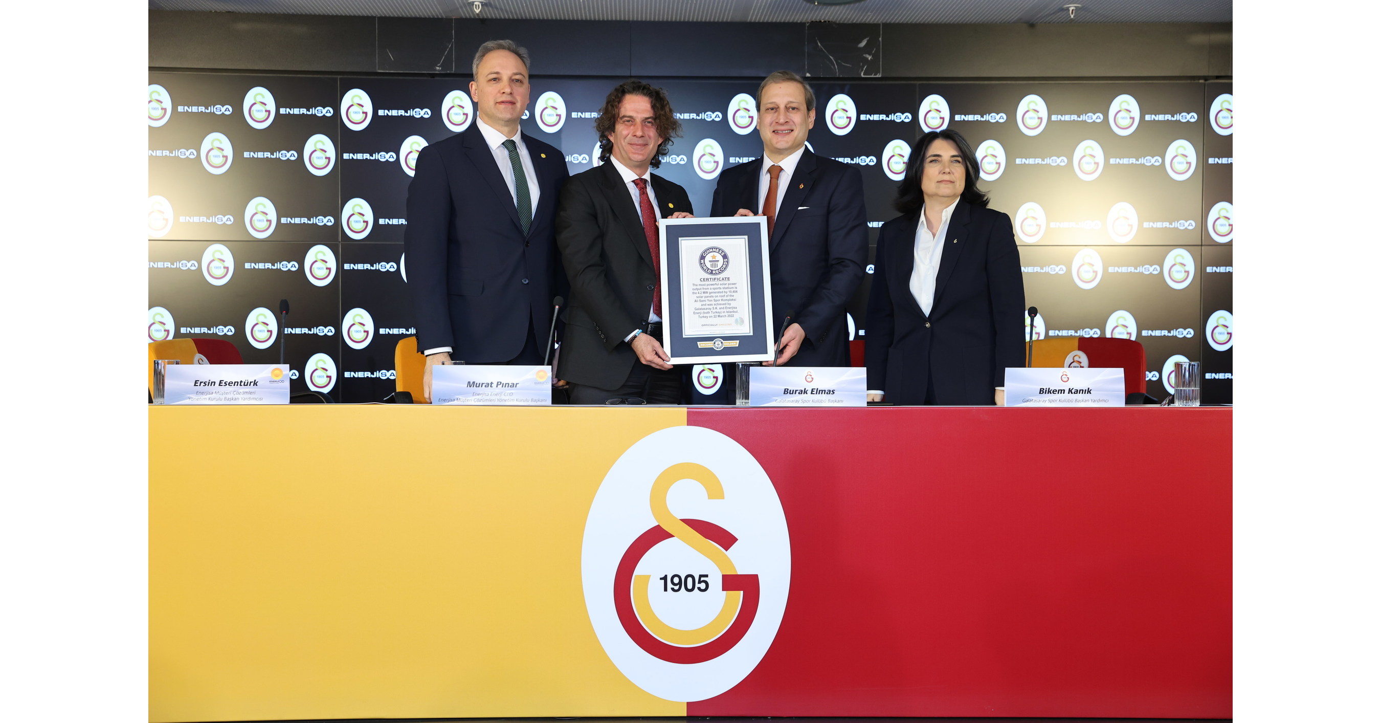 Un nuevo t&iacute;tulo Guinness World Records&trade; de Enerjisa y Galatasaray