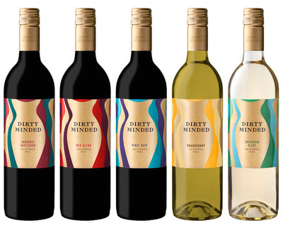 Dirty Minded Wine Lineup. Designed by Affinity Creative Group. (PRNewsfoto/Affinity Creative Group)