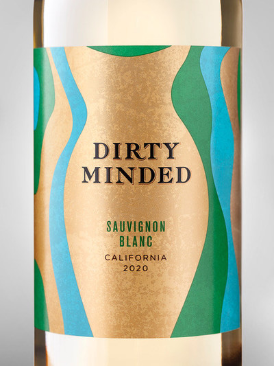 Dirty Minded Sauvignon Blanc. Designed by Affinity Creative Group (PRNewsfoto/Affinity Creative Group)