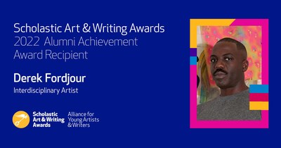 2022 Scholastic Awards Alumni Achievement Award recipient, distinguished multidisciplinary artist Derek Fordjour.