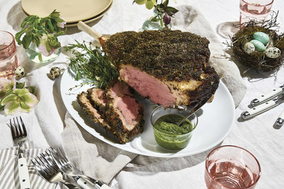 Herb Crusted Bone-In Leg of Lamb