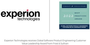 Big win for Experion Technologies on being awarded the Frost &amp; Sullivan's 2022 Global Customer Value Leadership Award in the software product engineering industry