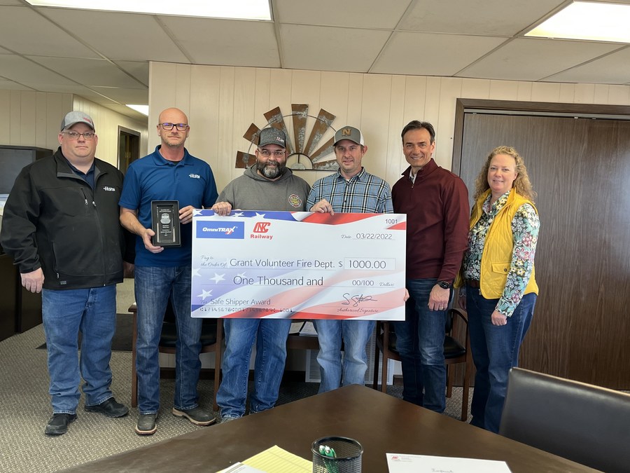 Nebraska, Kansas & Colorado Railway Honors Shipping Safety with Community Donations to three local Nebraska Fire Departments - Vimarsana News