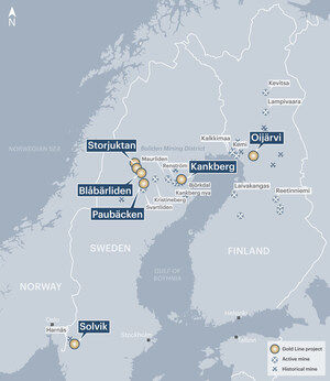 GOLD LINE RESOURCES MAKES FIRST ANNIVERSARY PAYMENT ON OIJARVI/SOLVIK ASSET PURCHASE AGREEMENT