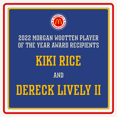 McDonald’s® USA Announces the 2022 Morgan Wootten Players of the Year for the McDonald’s All American Games