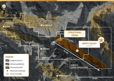 Figure 5 – Happy Valley Mining Centre Structural Trend (CNW Group/E79 Resources Corp.) Figure 5 – Happy Valley Mining Centre Structural Trend (CNW Group/E79 Resources Corp.)