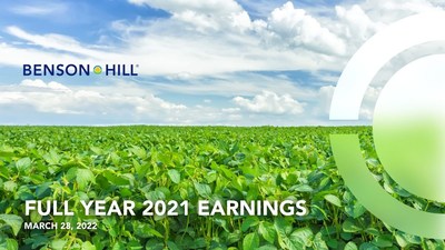 Benson Hill today announced operating and financial results for the year ended December 31, 2021.