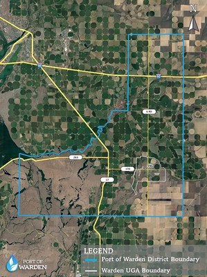 Port of Warden Unveils New Map Highlighting its Connections to Interstate 90 and SR 17 and its Considerable Infrastructure