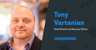 Jackpocket Welcomes Tony Vartanian as Chief Growth and Revenue Officer