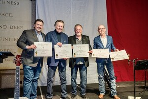 BMI recognizes Texas Heritage Songwriters Association 2022 Hall of Fame inductee Mark James with Multiple Multi-Million-Air Certificates covered by Elvis, Willie Nelson, B.J. Thomas