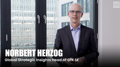 Norbert Herzog, diretor global de informações estratégicas da GfK SE (PRNewsfoto/Hisense)