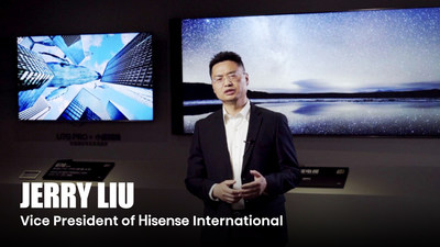 Jerry Liu, vice-presidente de marketing internacional da Hisense (PRNewsfoto/Hisense)