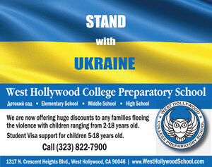 Hollywood School Announces Ukrainian Education Drive