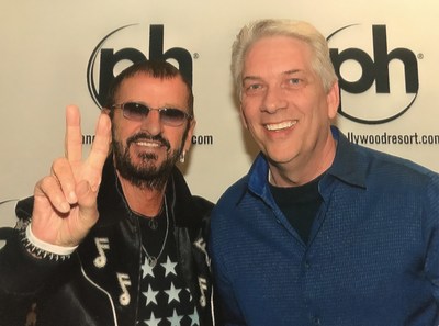 USANA chairman and CEO Kevin Guest with famed drummer Ringo Starr