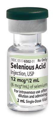 Selenious Acid Injection, USP
is now supplied in a
12 mcg/2 mL single-dose vial