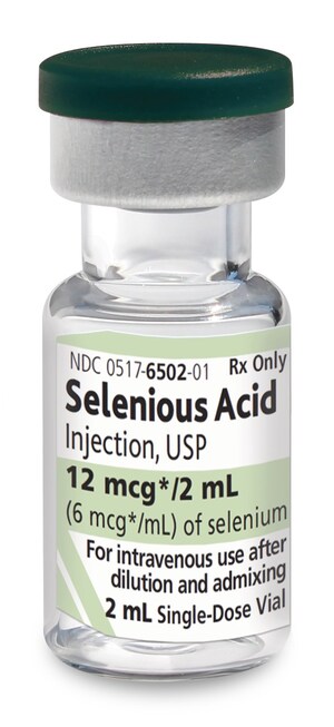American Regent announces the launch of Selenious Acid Injection, USP in a 12 mcg/2 mL single-dose vial.