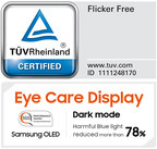 Samsung OLED technology certified for Eye Care Display