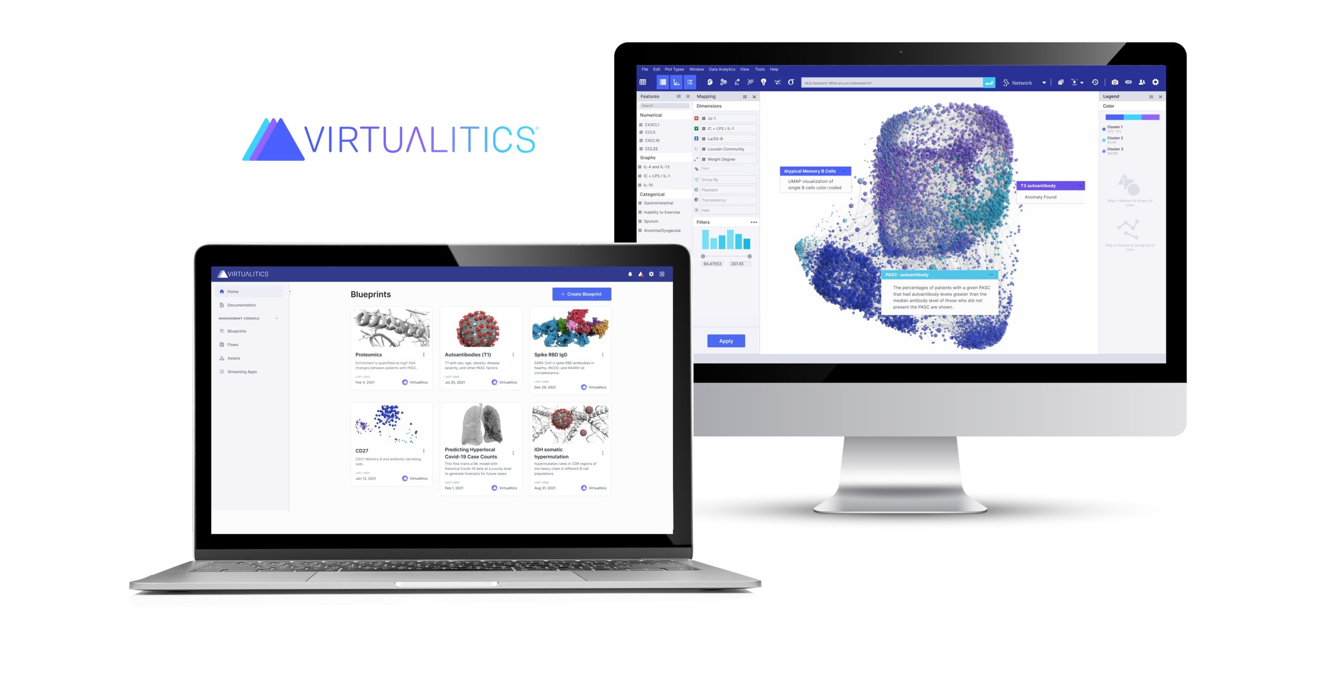 Virtualitics AI Platform to Support Computational Biology Research on Long  Covid Treatment Options