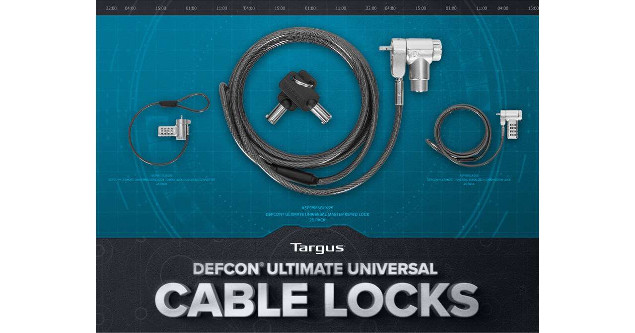 Targus' New DEFCON Ultimate Universal Cable Lock Series Provides Simple ...