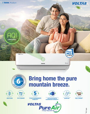 Voltas launches its 2022 range of PureAir Inverter AC with assured purity; strengthens its portfolio of Cooling Products and Home Appliances