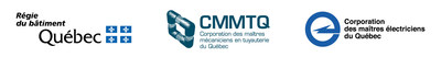 Logos RBQ, CMMTQ  et CMEQ (Groupe CNW/Rgie du btiment du Qubec)