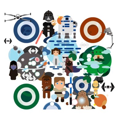Star Wars Art QR Code (CNW Group/ELKOY Artists Collective)