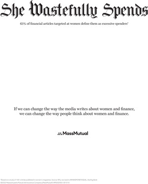 MASSMUTUAL CHALLENGES MEDIA BIAS ABOUT WOMEN'S FINANCIAL ACUMEN