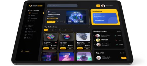 Flash Labs NFT Mint and NFT Marketplace dashboard lets businesses turn digital archives and data into valuable assets. Flash Labs solutions provide an immediate gateway to Web 3.0 and the future of smart blockchain applications.