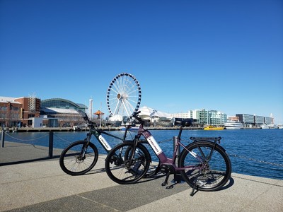 Las bicicletas eléctricas HEAD E-UP2 MTB y Groove-E de barra baja y motor central. (PRNewsfoto/Cycle Force Group)